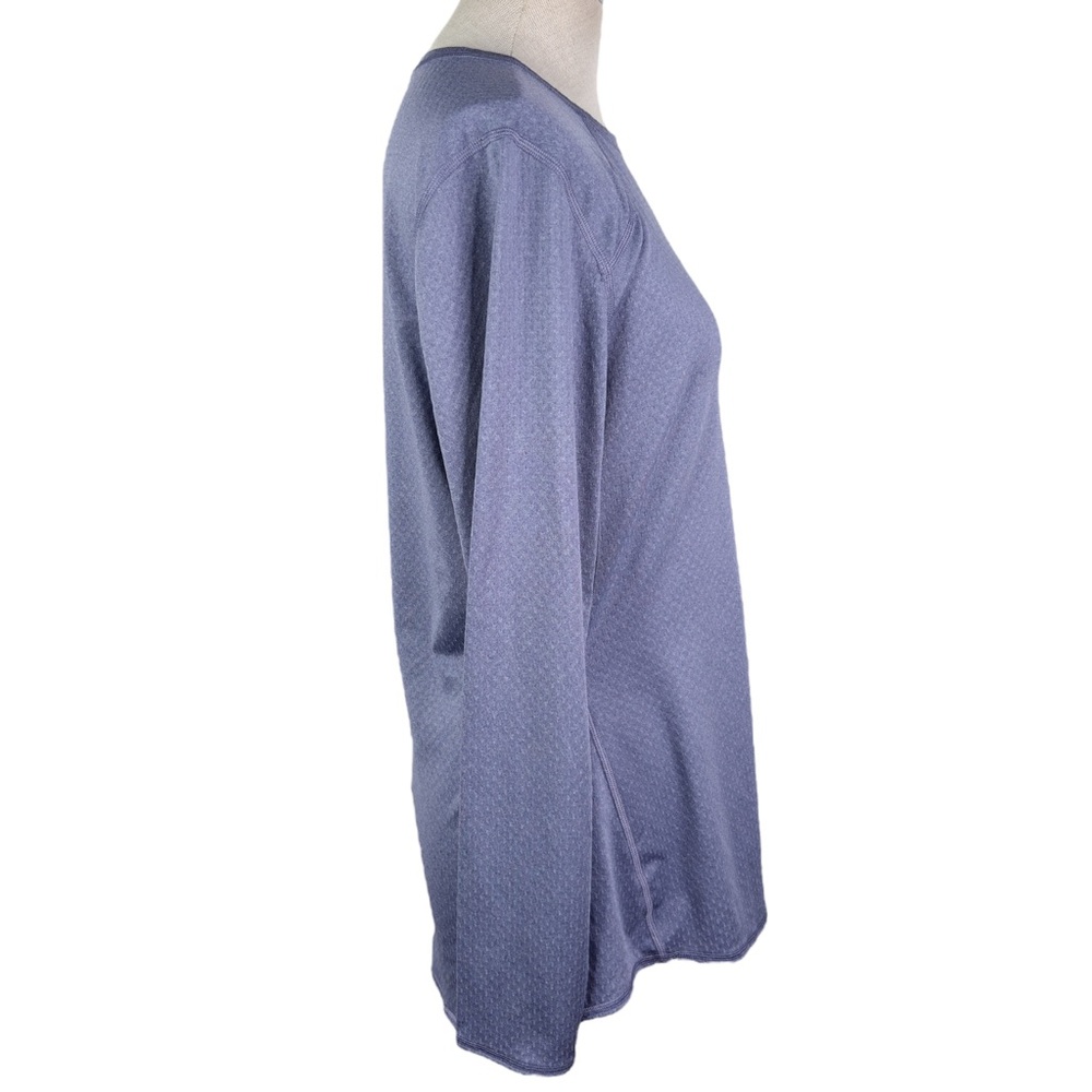 REI Co-Op Lightweight Base Layer Crew Top sz L * Purple Long Sleeve Shirt Hiking - Picture 5 of 7